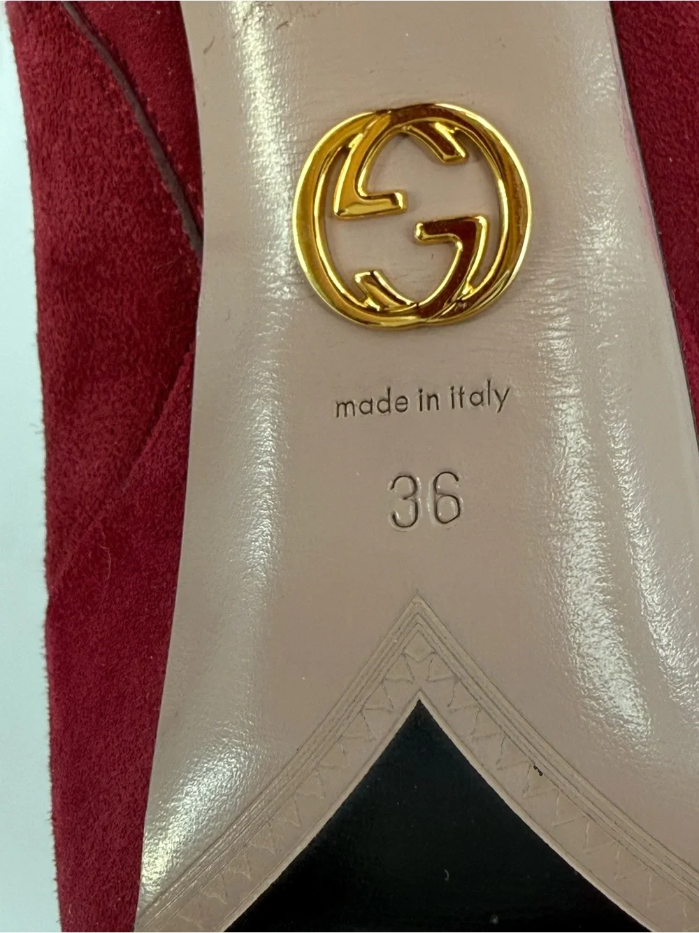 Gucci Kid Scamosciato Burgundy Suede Platform Ankle Boots Heels Zip Luxury SZ 6